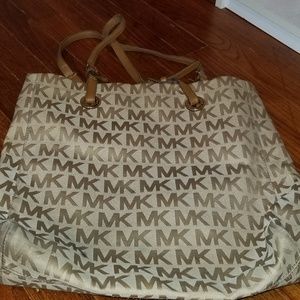 Michael Kors  Monogram Brown/Tan Tote